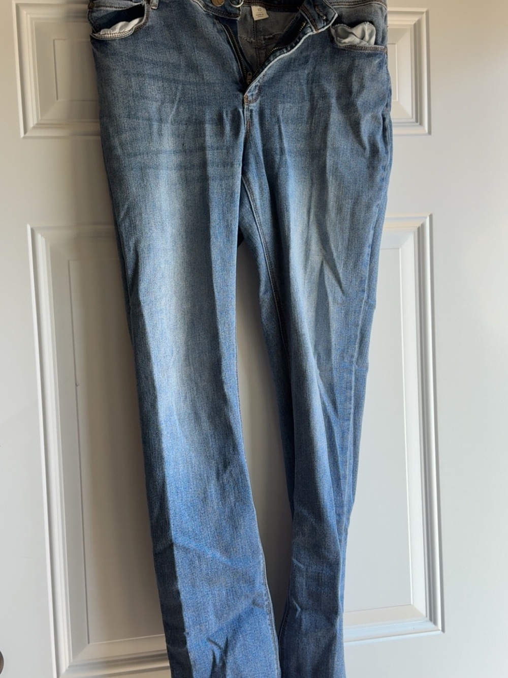 Light Blue Women's Straight-Leg Jeans